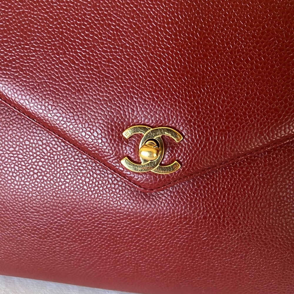 Chanel Envelope Flap Bag dark red - Picture 11 of 17